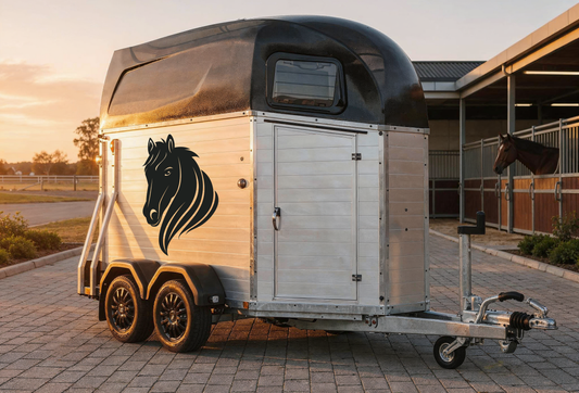 Aufkleber Pferdeanhänger - Pferdekopf