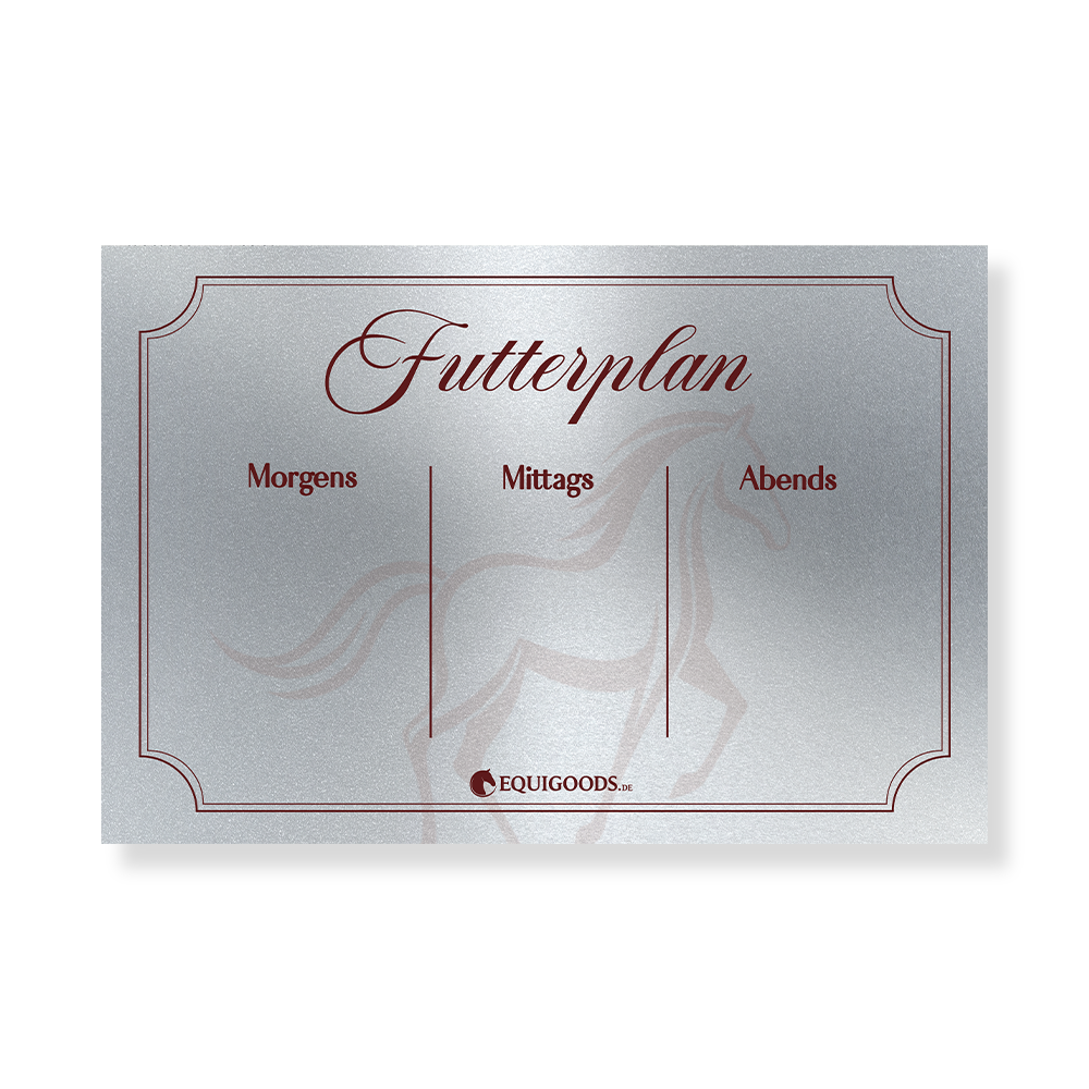 Magnetschild Futterplan beschreibbar