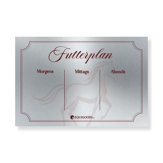Magnetschild Futterplan beschreibbar