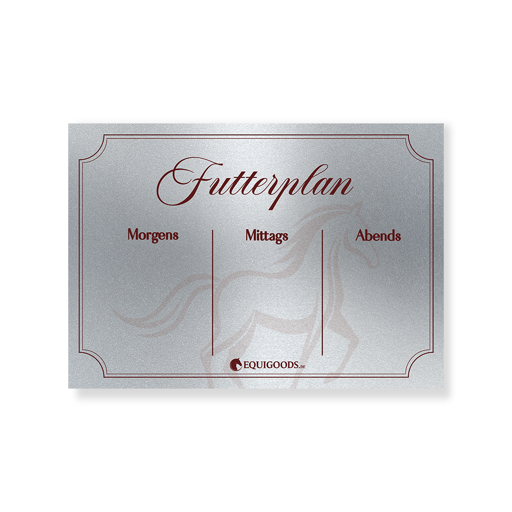 Futterplan Silver Alu Dibond