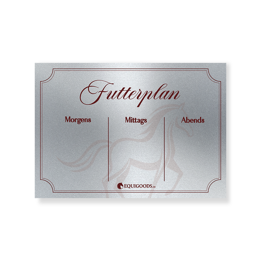 Futterplan Silver Alu Dibond