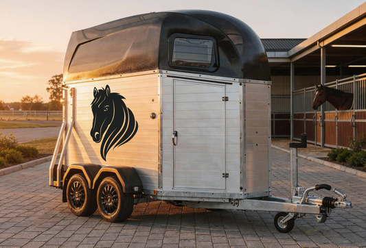 Aufkleber Pferdeanhänger - Pferdekopf